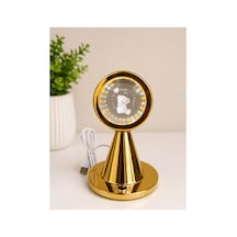 3d Kristal Led Masa Lambası Usb Şarjlı Dekoratif Gece Lambası, Altın Renk Altın Altın