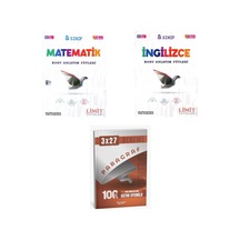 2027 Limit 8. Sınıf Föyleri Matematik + İngilizce Konu + Anla Kazan Paragraf Deneme 3'lü Set