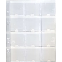 Kapamalı Madeni Para Sayfası 12 Bölmeli - 10 Adetlik Paket