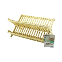 Lüx Ahşap Bambu Bulaşık - Tabaklık Tezgah Üstü 46x33cm 5570 Çok Renkli