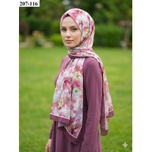 Moonscarfs Moonscarf Bambu Kraş Pamuk Şal Şarabi 207-116 Çok Renkli
