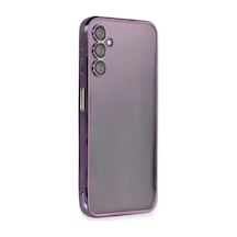 Samsung Galaxy A14 4g Uyumlu Kılıf Lensli Silikon - Mor