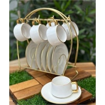 Gold 6' Lı Fincanlık Standı Belirtilmemiş 10 X 15 Çok Renkli Tr Diğer