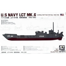 Afv Club Se73518 1/350 Ölçek, U.s Navy Lct Mk. 6-501 Class 1943-1945 Çıkartma Gemisi, Plastik Model Kiti-30280