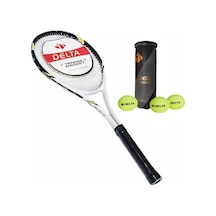 Valley 27 İnç L2 Grip Yetişkin Tenis Raketi + Çantası + Vakumlu Tüp 3 Adet Tenis Maç Topu Seti