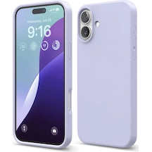Apple Uyumlu iPhone 16 Plus Kılıf Nano İçi Kadife Silikon Lila\