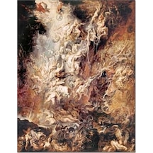 Peter Paul Rubens Asi Meleklerin Düşüşü Hıqu Kanvas Tablo 46 X 60 Cm 7/8 Yaş