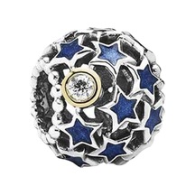 Nur Silver Starry Night Gümüş Charm Nur-bl00084