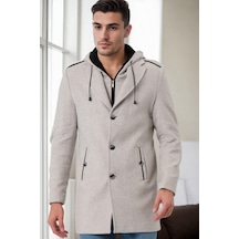 Plt9406 Dewberry Erkek Palto-desenli Bej Desenli Bej