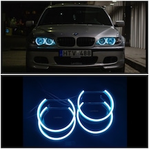 BMW E46 Facelift Angel Eye Halka Buz Mavi Pamuk Led