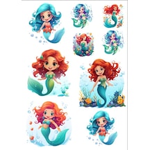 Deniz Kızı Sticker Set 9 Parça