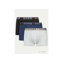 Guess Erkek Brian Hero 3'lü Boxer Seti Çok Renkli