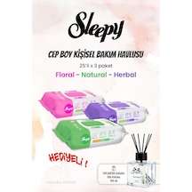 Sleepy Kişisel Temizlik Seti 25 Yaprak 3'lü ve Rosıe Koku Tekli