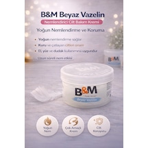 B&amp M Beyaz Vazelin Nemlendirici Cilt Bakım Kremi Çok Amaçlı Yoğun Nemlendirici 1 Adet