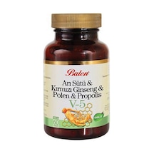 Balen V5 Arı Sütü-Kırmızı Ginseng-Polen-Propolis 60 Tablet