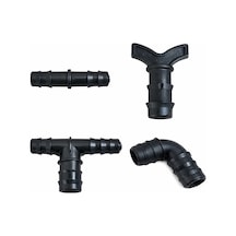 20 Mm Damlama Ek Parçası Dirsek,düz Ek, Te Ek, Tapa 300 Adet
