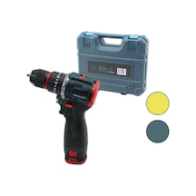 Kömürsüz Sarı Veya Mavi Renk Şarjlı Darbeli Matkap - Uç Seti 1550 Rpm24v - 5.0 Ah2-batarya Bx40