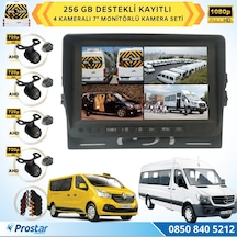 Kayıtlı Ahd Okul Servisler İçin 4 Kameralı 7 İnç Monitörlü 720p