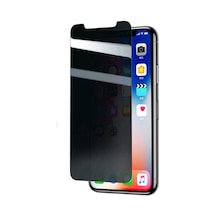 Noktaks - Apple Uyumlu iPhone Xs 5.8 - Ekran Koruyucu Rika Premium Privacy Hayalet Temperli Cam Ekran Koruyucu - Şeffaf