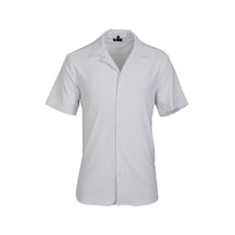 Uki Beyaz Comfort Fit Kısa Kol Gömlek Beyaz