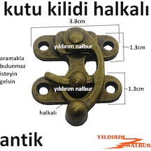 Kutu Kilidi 4 Adet Antik Halkalı Klips Büyük Model Eskitme Sandık