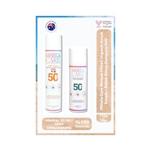 Minela Care Mineral Filtreli Organik Kırışık Karşıtı + Bebek Güneş Koruyucu Set Pa++++