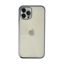 Apple İphone 12 Pro Kılıf Razer Lensli Silikon - Lacivert 0.2M-Çok Renkli