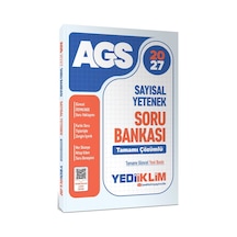 Yediiklim Yayınları 2027 Meb Ags Sayısal Yetenek Tamamı Çözümlü Soru Bankası