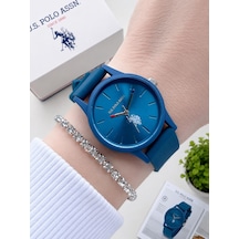 U.s.polo Assn Silikon Kordon 3 Atm Suya Dayanıklı Spor Kadın Kol Saati Uspa.2089.b03 Lacivert