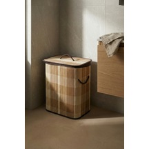 Nordic Dikdörtgen Bambu Sepet - 50 Cm Kahverengi