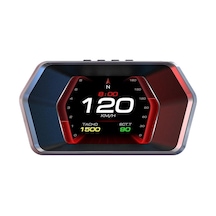 P17 Hız Ölçer Hud Obd2 Araç Bilgisayarı Gps Çift Sistemli Dijital Kilometre Su Yağ Sıcaklığı