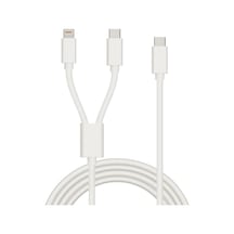 2in1 5a 120w Type-c To Type-c Ve Lightning Hızlı Data Ve Şarj Kablosu 120cm Sx31c Standart