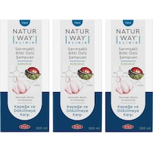 Naturway Klinik Sarımsaklı Bitki Özlü Şampuan 3 x 500 ML