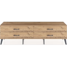 Arges Tv Ünitesi 4 Çekmeceli 176x30x51 Çam-çam/çam Atlas Çam/atlas Çam