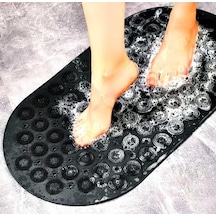 Kaydırmaz Duşakabin Banyo Ve Duş Paspası Masajlı 37 X 69 Cm Siyah Sea142s Siyah
