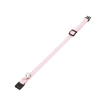 Evcil Haycan Boyun Tasması, Çıngıraklı, 30 Cm, Toz Pembe