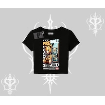 Tarzsokak Babby Tee Tshirt Fake Smile Mood Ayıcık Grafik Baskılı Siyah