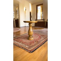 Masif Ahşap Tekli Yan Sehpa Mantar Sehpa Modeli