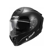 Ls2 Challenger 2 Siyah Kask Parlak Siyah