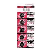 Ers Maxell Cr2025 3v Lityum Düğme Pil 5'li Paket