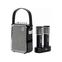 Divoom SongBird-HQ Çift Karaoke Mikrofonlu 6 Ses Efektli 50 W Taşınabilir Bluetooth Hoparlör