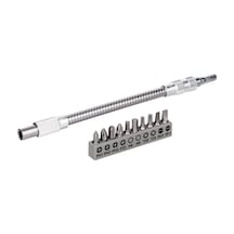 Bosch 11 Parça Metal Vidalama Ucu Seti + Uzatma Adaptörü 200mm - 2608522376