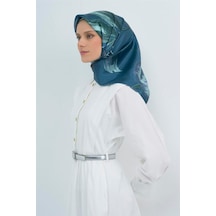 Armine İpek Eşarp 2026 Yaz - 9506-52 Kot Mavisi Twill