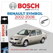 Renault Symbol Muz Silecek Takımı 2000-2008 Bosch Aerotwin