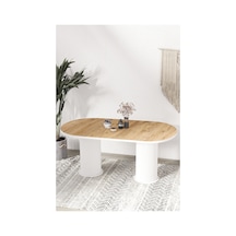 Avvio Kiev Ptt Lake Mdf Beyaz Ayakli 80x160 Mutfak Masasi Yemek Masasi Akça