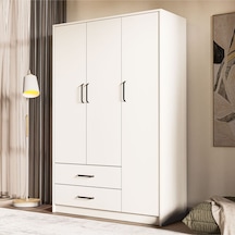 3514 Wıen 3 Kapılı Dolap 2 Çekmeceli 4 Raflı 1 Askılı Gardırop