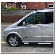 Db Chrome Mercedes Viano Cam Çıtası Nikelajı 2004-2014 2 Parça P.