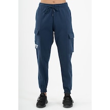Maraton Sportswear Comfort Kadın Dönüşlü Paça Basic Navy Eşofman Altı 22974-navy Lacivert