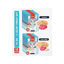 Wanpy Kedi Pouch Ton Balık & Ton Karides 70 Gr X 12