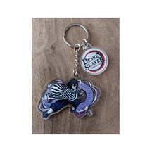 Owl Bag Demon Slayer: Kimetsu No Yaiba Anime Serisi Obanai İguro Desenli Acrylic Anahtarlık Çanta Süsü Çok Renkli